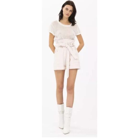 IRO Flat Front Belted Paperbag Piralin Shorts NWT Sz. 36 (US 8) - Picture 1 of 6